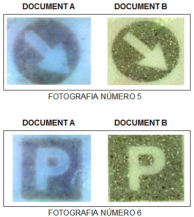 Tinta OVI falsa vs original